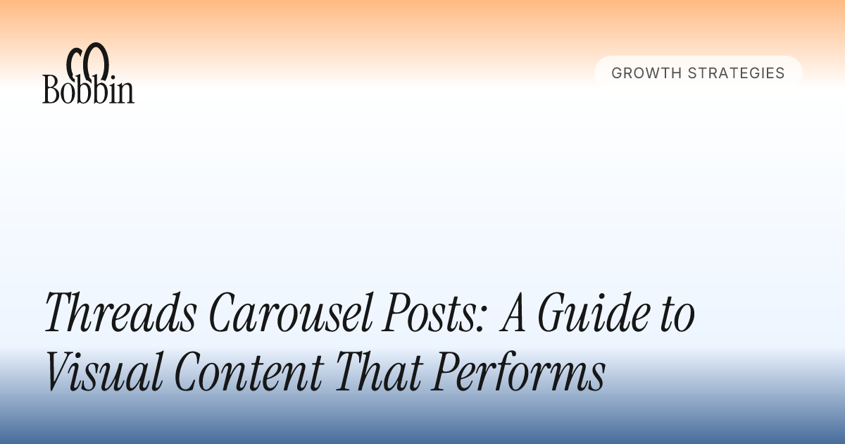 Threads Carousel Posts: A Guide to Visual Content That Performs ...